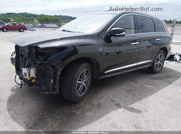 5N1DL0MM0KC523618 2019 INFINITI QX60 Черный Передняя левая четверть