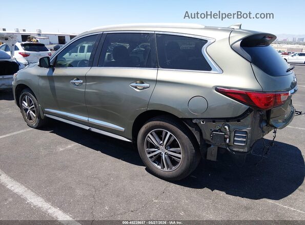 5N1DL0MM1HC524124 2017 INFINITI QX60 Green Հետևի ձախ