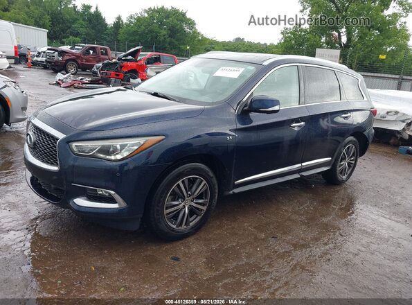 5N1DL0MM2JC530049 2018 INFINITI QX60 Blue წინა მარცხენა ხედი სამი მეოთხედიდან