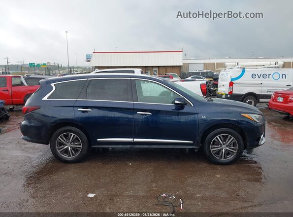 5N1DL0MM2JC530049 2018 INFINITI QX60 Blue უკანა სალონის ხედი