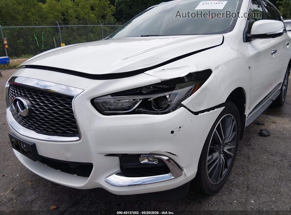 5N1DL0MM2KC506111 2019 INFINITI QX60 White Դիմացի տեսք