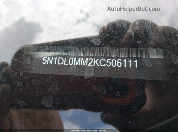 5N1DL0MM2KC506111 2019 INFINITI QX60 White Շարժիչի բաժամունքի տեսք