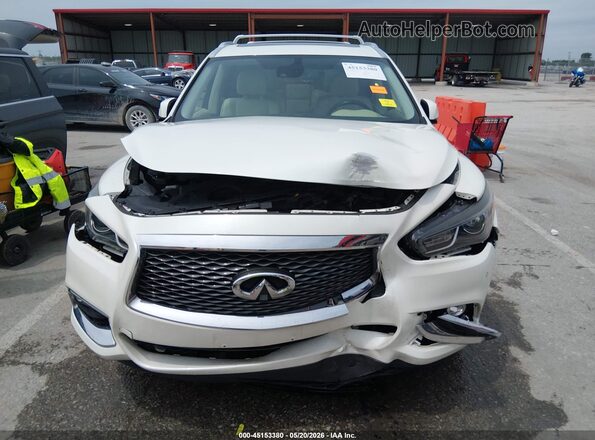 5N1DL0MM2KC561920 2019 INFINITI QX60 White Instrument cluster view