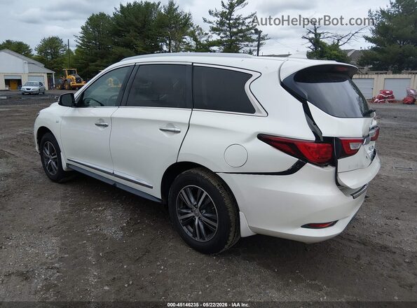 5N1DL0MM3JC505645 2018 INFINITI QX60 Белый Задняя левая четверть