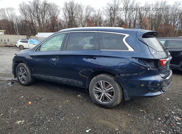 5N1DL0MM3JC511610 2018 INFINITI QX60 Blue Trasero izquierdo