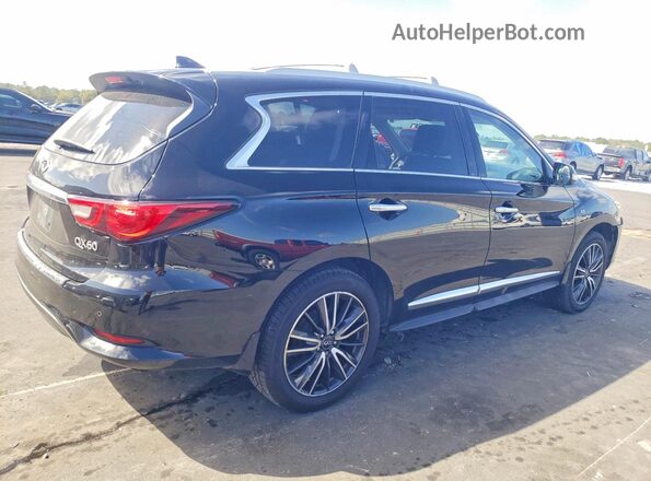 5N1DL0MM3KC569394 2019 INFINITI QX60 Black Հետևի աջ