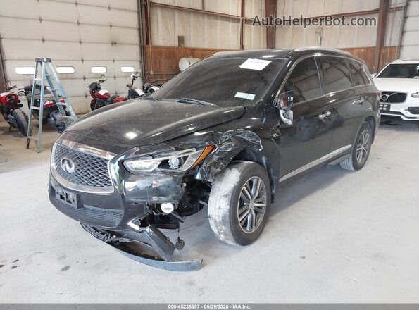 5N1DL0MM4HC517071 2017 INFINITI QX60 Black Vista tres cuartos delantera izquierda