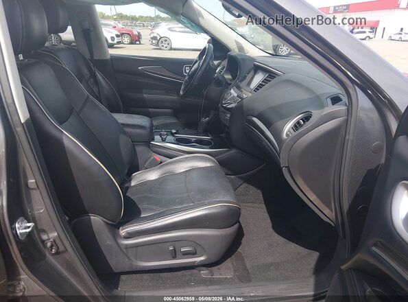 5N1DL0MM4HC522786 2017 INFINITI QX60 Gray Widok wnętrza z przodu