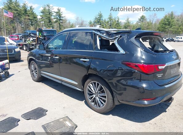 5N1DL0MM4KC527039 2019 INFINITI QX60 Black უკანა მარცხენა
