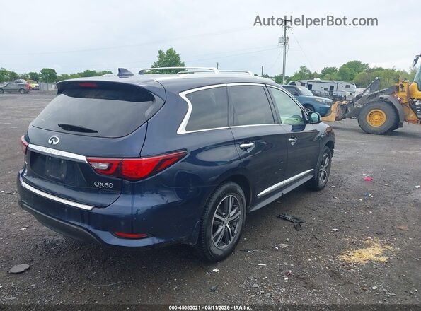 5N1DL0MM4KC552054 2019 INFINITI QX60 Синий Задняя правая четверть