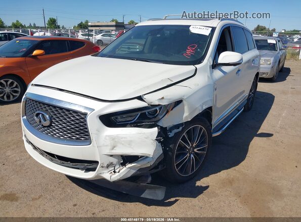 5N1DL0MM5HC545932 2017 INFINITI QX60 White Vista tres cuartos delantera izquierda