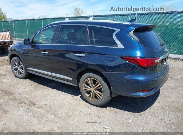 5N1DL0MM5KC510721 2019 INFINITI QX60 Blue Հետևի ձախ