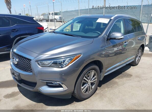 5N1DL0MM5LC516116 2020 INFINITI QX60 Gray Առջևի ձախ երեք քառորդ տեսարան