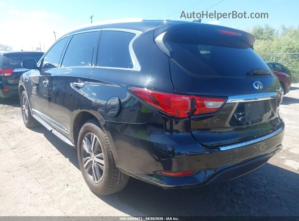5N1DL0MM6HC519212 2017 INFINITI QX60 Black Rear left