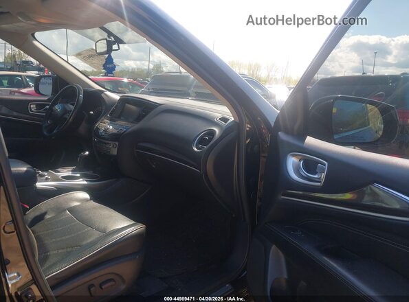 5N1DL0MM6HC519212 2017 INFINITI QX60 Black Front interior view