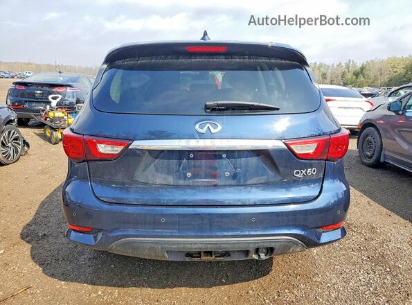 5N1DL0MM6JC510208 2018 INFINITI QX60 Blue Rear view