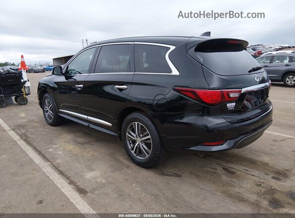 5N1DL0MM6KC565954 2019 INFINITI QX60 Black Հետևի ձախ