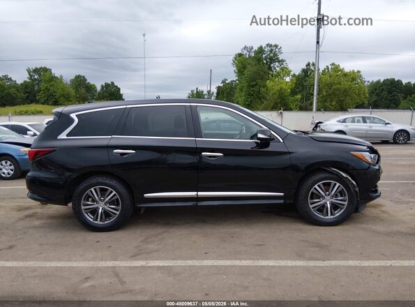 5N1DL0MM6KC565954 2019 INFINITI QX60 Black Սալոնի 360 աստիճան տեսք