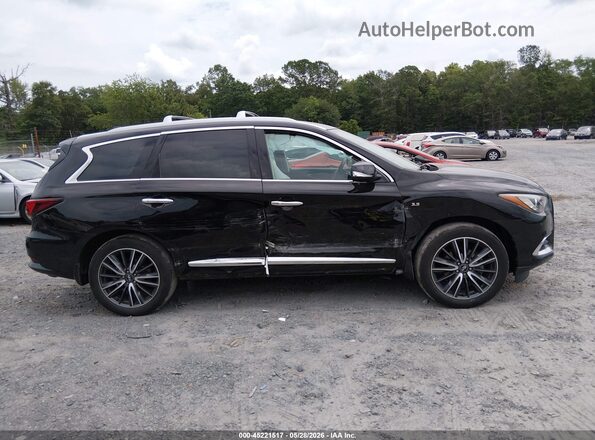 5N1DL0MM6LC504542 2020 INFINITI QX60 Black Widok wnętrza z tyłu