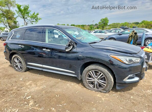 5N1DL0MM7HC558049 2017 INFINITI QX60 Черный Передняя правая четверть