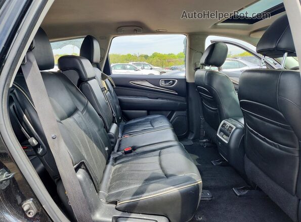 5N1DL0MM7HC558049 2017 INFINITI QX60 Черный Вид задней части салона