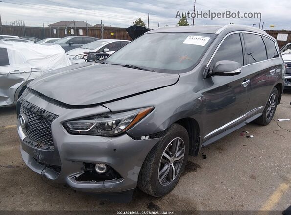 5N1DL0MM7KC513541 2019 INFINITI QX60 Silver Front left