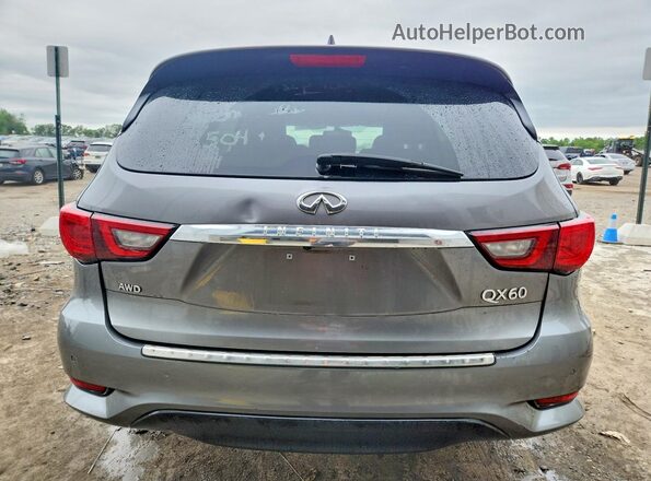 5N1DL0MM7KC524958 2019 INFINITI QX60 Gray Rear view