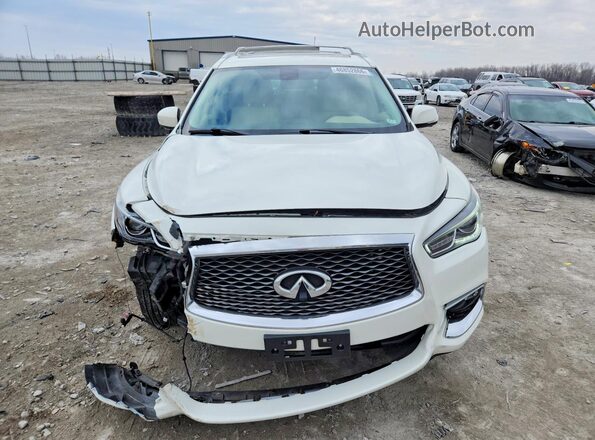 5N1DL0MM8HC525948 2017 INFINITI QX60 White Դիմացի տեսք