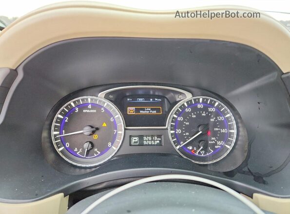 5N1DL0MM8HC525948 2017 INFINITI QX60 White Սարքավորումների վահանակի տեսք