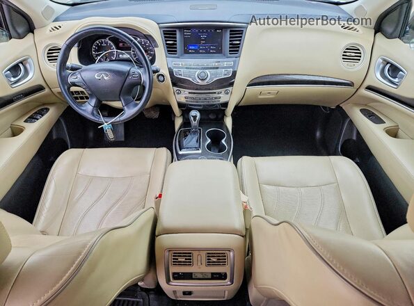 5N1DL0MM8HC525948 2017 INFINITI QX60 White Առջևի վահանակի տեսք