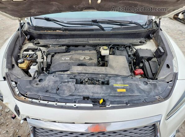 5N1DL0MM8HC525948 2017 INFINITI QX60 White Շարժիչի բաժամունքի տեսք