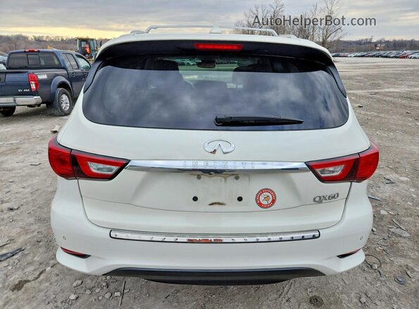 5N1DL0MM8HC525948 2017 INFINITI QX60 White Հետևի տեսք