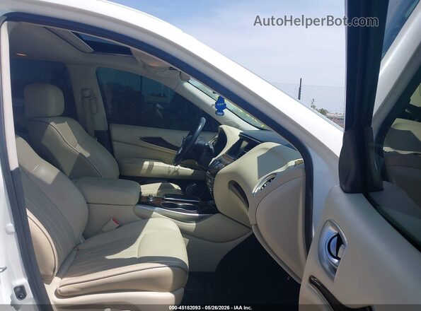 5N1DL0MM9HC505062 2017 INFINITI QX60 White Вид салону спереду