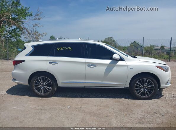 5N1DL0MM9HC505062 2017 INFINITI QX60 White Вид задньої частини салону