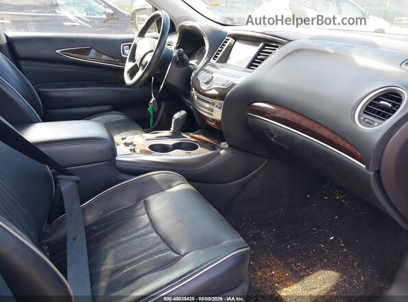 5N1DL0MM9HC528597 2017 INFINITI QX60 Black Front interior view