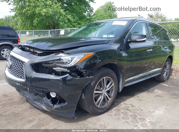 5N1DL0MM9HC554844 2017 INFINITI QX60 Black Front left