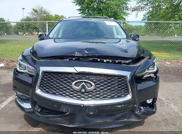 5N1DL0MM9HC554844 2017 INFINITI QX60 Black Front view