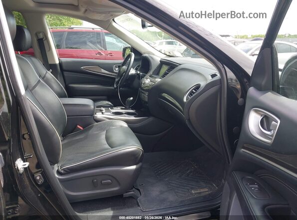5N1DL0MM9HC554844 2017 INFINITI QX60 Black Front interior view