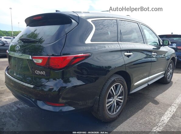 5N1DL0MM9HC554844 2017 INFINITI QX60 Black Rear right
