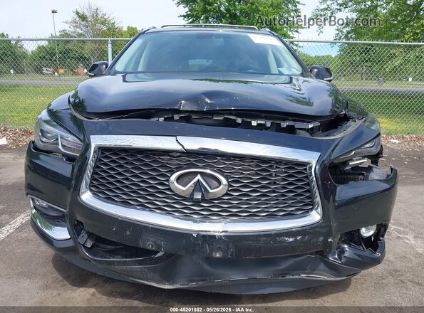 5N1DL0MM9HC554844 2017 INFINITI QX60 Black Instrument cluster view