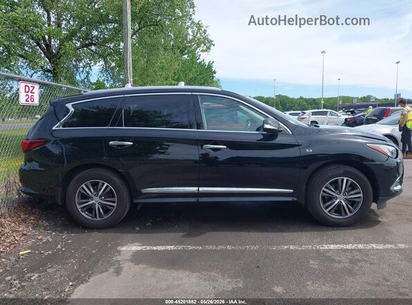 5N1DL0MM9HC554844 2017 INFINITI QX60 Black Rear interior view
