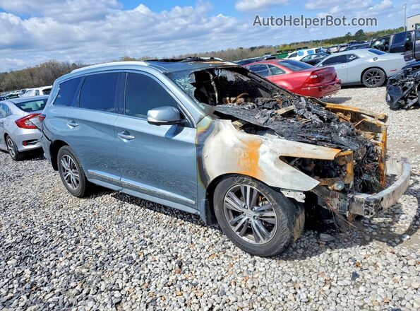 5N1DL0MN0HC560931 2017 INFINITI QX60 Blue Przód prawy