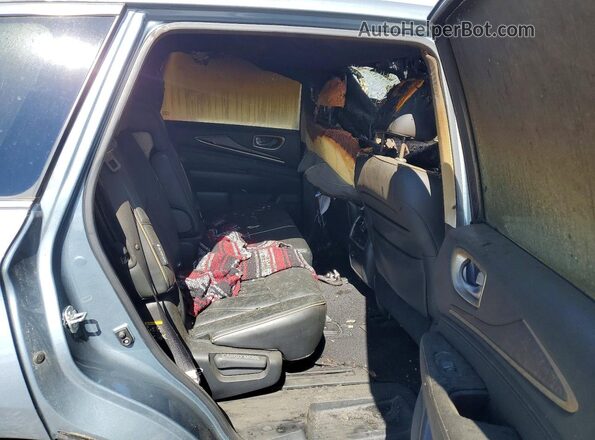5N1DL0MN0HC560931 2017 INFINITI QX60 Blue Widok wnętrza z tyłu