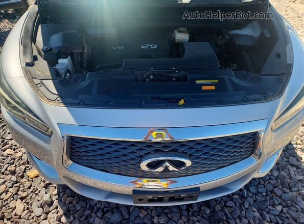 5N1DL0MN0JC504638 2018 INFINITI QX60 Silver ძრავის განყოფილების ხედი