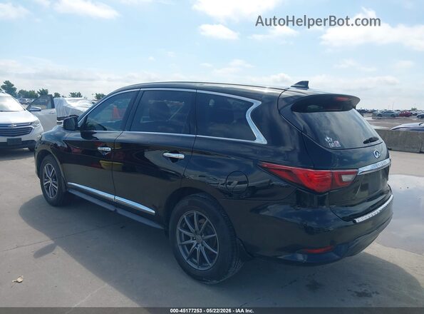5N1DL0MN1KC559326 2019 INFINITI QX60 Black Rear left