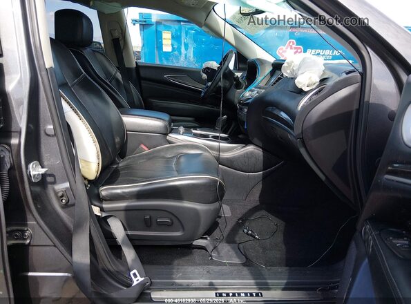 5N1DL0MN2HC505073 2017 INFINITI QX60 Gray Սալոնի դիմացի տեսք