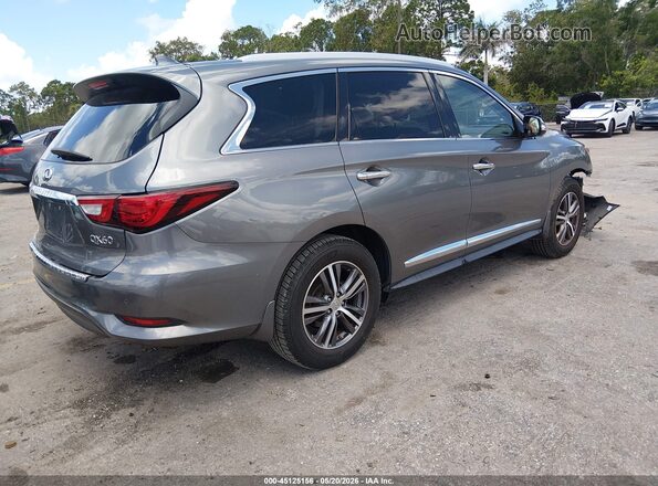 5N1DL0MN2JC504897 2018 INFINITI QX60 Серебряный Задняя правая четверть