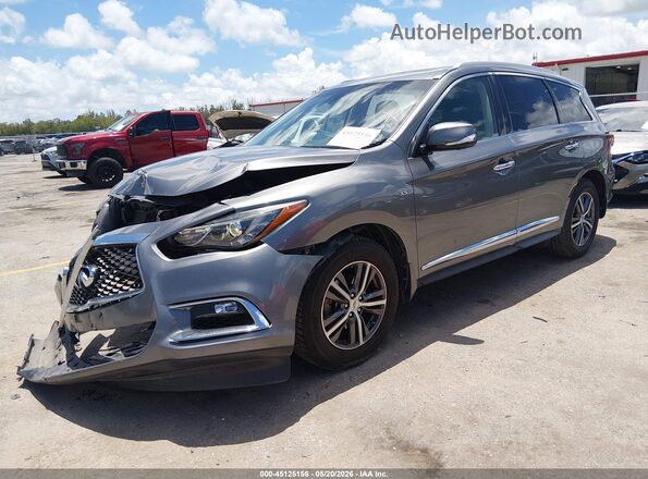 5N1DL0MN2JC504897 2018 INFINITI QX60 Серебряный Передняя левая четверть