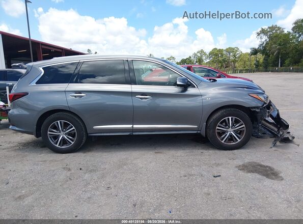5N1DL0MN2JC504897 2018 INFINITI QX60 Серебряный Вид задней части салона