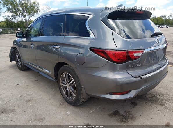 5N1DL0MN2JC504897 2018 INFINITI QX60 Серебряный Задняя левая четверть